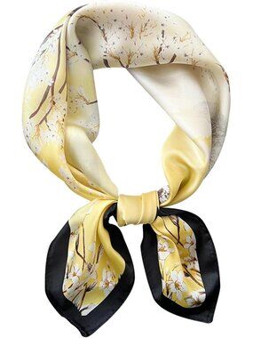 Satin Bandanas Head A14 Flos Scarf Women Lightweight Silk Hair Wrap Sleep Scarf